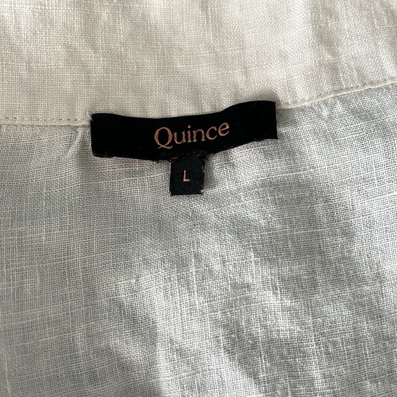 Quince Linen Long Sleeve Pajama Set Size Large - Picture 5 of 14